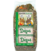 Produktbild von Hugro Nagertraum Exquisit Degu Futter mit getrockneten Kräutern vegan und ohne tierisches Protein 500 g - 500 g