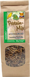 Produktbild von Hugro Protein-Mix Ergänzungsfutter mit Mehlwürmern für Vögel, Reptilien und Kleintiere 60 g