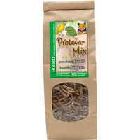 Produktbild von Hugro Protein-Mix Ergänzungsfutter mit Mehlwürmern für Vögel, Reptilien und Kleintiere 60 g