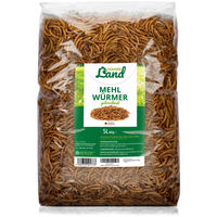 Produktbild von HÜHNER Land Edel Mehlwürmer getrocknetes Insektenfutter für Hühner 800g - 5 l