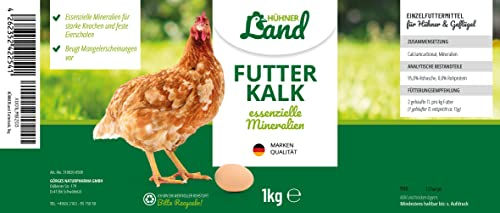 HÜHNER Land Futterkalk für Hühner und Wachteln mit Calciumcarbonat 1kg - 1 kg – Bild 1 von 6