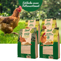 Produktbild von HÜHNER Land Hühnerfutter Edle Auslese mit Oregano 10kg Alleinfutter für Hühner und Wachteln ohne tierisches Protein - 10 kg