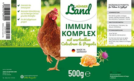 HÜHNER Land Immun Komplex 500g Pulver zur Immunstärkung für Hühner und Wachteln - 500 g – Bild 1 von 8