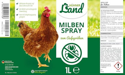HÜHNER Land Milben Spray für Hühner 1L zur Bekämpfung von Milben und Parasiten - 1 l – Bild 1 von 5