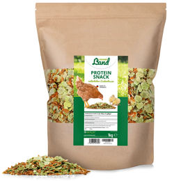 HÜHNER Land Protein Snack Geflügelfutter für Hühner und Wachteln mit Insekten und Erbsenflocken 1kg - 1 kg – Bild 1 von 7