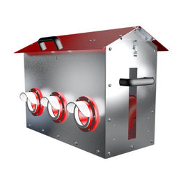 Produktbild von Hühnerbaron CLUCK-O-MATIC Futterautomat aus Edelstahl in Silber für Hühner - 30 kg