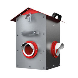 Produktbild von Hühnerbaron Futtertrog aus Edelstahl in Silber für Hühner - 15 kg