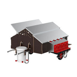 Produktbild von Hühnerbaron Hühnerstall aus Metall in Braun mit Rädern für bis zu 30 Hühner 1,5 x 1,8 m