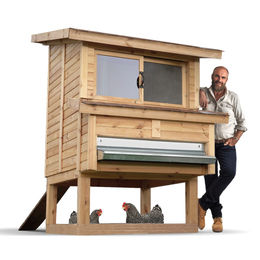 Produktbild von Hühnerbaron Hühnerstall Cluckingham Palace aus Holz in Braun für bis zu 10 Hühner