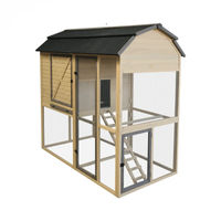 Produktbild von Hühnerstall Duvoplus Mansion Country aus Holz in Beige und Natur für Hühner und Kaninchen