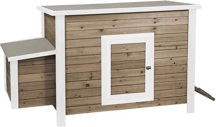 Produktbild von Hühnerstall Duvoplus Woodland Betty aus Holz in Weiß und Braun