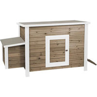 Produktbild von Hühnerstall Duvoplus Woodland Betty aus Holz in Weiß und Braun