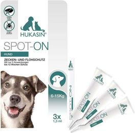Hukasin Spot-On Zecken- und Flohschutz Ampullen für Hunde – Bild 1 von 1