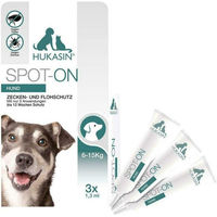 Produktbild von Hukasin Spot-On Zecken- und Flohschutz Ampullen für Hunde
