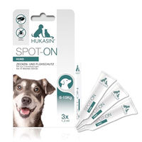 Produktbild von Hukasin Spot On Zecken- und Flohschutz für kleine Hunde Adult - 3,9 ml