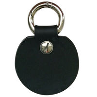 Produktbild von Humabu Antiklimper Hundemarkenbund Adressanhänger für Hundehalsband aus Silikon Schwarz Baby 2 Mini