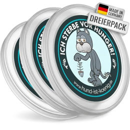 HUND IST KÖNIG Dosendeckel aus Kunststoff für Hundefutter und Katzenfutter transparent – Bild 1 von 9