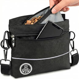 HUND IST KÖNIG Leckerlietasche für Hunde mit Einhand-Magnet-Verschluss und 2 Zip-Fächern in Größe M aus Polyester - 145 g – Bild 1 von 13