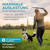 Produktbild von HUND IST KÖNIG Reizangel für Hunde aus Baumwolle inkl. 2 Tauen und Ersatzseil