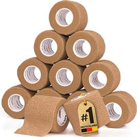 Produktbild von HUND IST KÖNIG Selbstklebende Bandage aus Baumwolle für Mensch und Tier Beige - 12 x 4,7 m