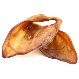 Produktbild von Hunde Helden Naturkaukartikel Getrocknete Schweineohren XXL für Hunde 10 Stück