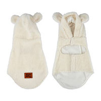 Produktbild von Hunde Teddyfleece Wintermantel mit Ohren in Creme Größe L - 1 Stk.