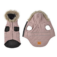Produktbild von Hunde Winterjacke mit Kapuze Rosa Größe S
