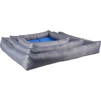 Produktbild von Hundebett Flamingo Fresk rechteckig in Grau aus Polyester