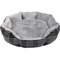 Produktbild von Hundebett Heim aus Velours in Grau Größe S