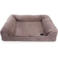 Produktbild von Hundebett Martin Sellier Royale aus Cord in Beige oder Grau 90 cm