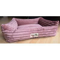 Produktbild von Hundebettenmanufaktur Hundebett Comodo mit Cordbezug Rosa Klein