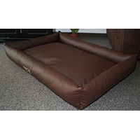 Produktbild von Hundebettenmanufaktur Hundebett PicoBello aus Kunstleder braun
