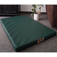 Produktbild von Hundebettenmanufaktur Orthopädische Hundematratze mit antiallergischer Kokosmatte aus Kunstleder Grün 60 x 40 cm