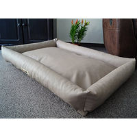 Produktbild von Hundebettenmanufaktur PicoBello Hundebett aus Kunstleder wendbar für erwachsene Hunde
