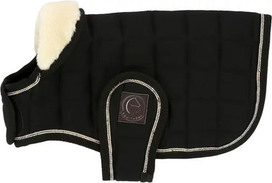 Produktbild von Hundedecke Equithème Je t'aime aus Polyester in Schwarz - 200 g