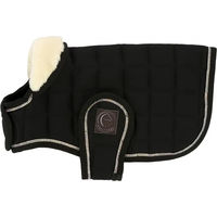 Produktbild von Hundedecke Equithème Je t'aime aus Polyester in Schwarz - 200 g