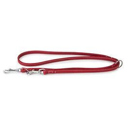 Produktbild von Hundeführleine Barcelona aus Bio-Leder in Rot, 200 cm x 14 mm