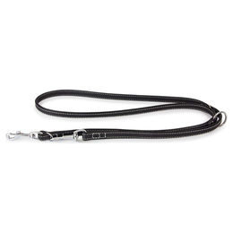 Produktbild von Hundeführleine Barcelona aus Bio-Leder in Schwarz 200 cm x 18 mm