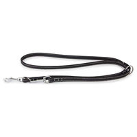 Produktbild von Hundeführleine Barcelona aus Bio-Leder in Schwarz 200 cm x 18 mm