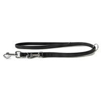 Produktbild von Hundeführleine Denver aus Leder in Schwarz mit 200 cm Länge und 18 mm Breite