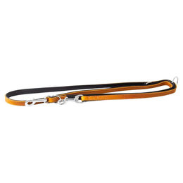 Hundeführleine Vancouver aus Leder in Maroon/Black 200 cm x 18 mm – Bild 1 von 1