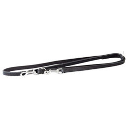 Hundeführleine Vancouver aus Leder in Schwarz, 200 cm x 22 mm – Bild 1 von 1