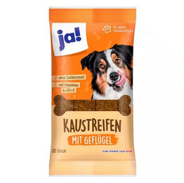Hundefutter Kausnack Kaustreifen mit Geflügel 10er Pack – Bild 1 von 2
