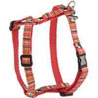 Produktbild von Hundegeschirr Arka Haok aus Polyester in Rot Bunt Größe XS