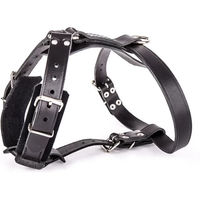 Produktbild von Hundegeschirr aus Filzleder von Martin Sellier in Schwarz 25/70 cm