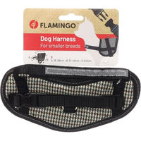 Produktbild von Hundegeschirr Eeny Meeny Flamingo Blau Braun Nylon Größe S