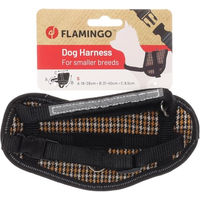 Produktbild von Hundegeschirr Eeny Meeny Flamingo Gelb Schwarz Bunt Nylon Größe S