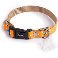 Produktbild von Hundehalsband Alter Ego mit Punkten in Orange Größe S