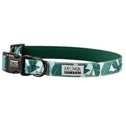 Hundehalsband Arizona Hotdogs aus Nylon und Neopren in Grün Größe S wasserabweisend - 1 Stk. – Bild 1 von 4