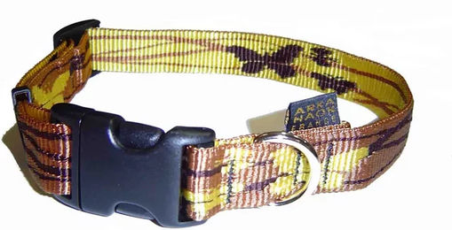 Produktbild von Hundehalsband Arka Haok Chris Gurtband Grün Bunt 32-52 cm